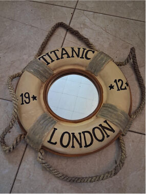 Vintage Titanic Lifesaver plaster wall hanging